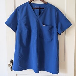 Figs Scrubs 4XL Catarina Top In Royal Blue